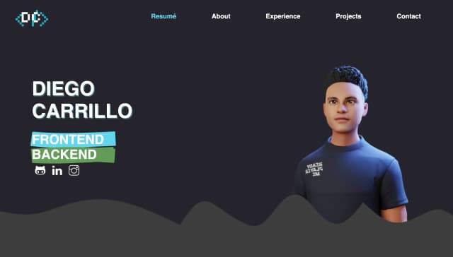 My personal portfolio, developed with Next.js, showcases my projects, skills, and professional background.